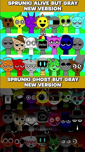 SPRUNKI GRAY BUT ALIVE 🆚 GHOST || NEW VERSION 🔥🎮 #sprunki #スプランキー #roblox #shorts #gameplay #games