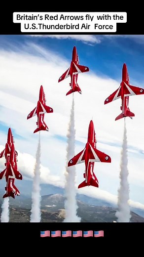 Red Arrows & U.S. Thunderbirds Air Show Collaboration