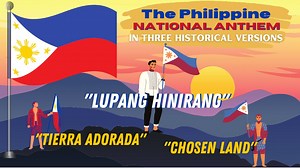 "LUPANG HINIRANG" In Three Historical Versions. Youtube : https://youtu.be/8ZN-ECO8Oa8 "Tiera Adorada" "Chosen Land" "Lupang Hinirang" Lupang Hinirang (Tagalog, "Chosen Land") is the national anthem of the Philippines. Its music was composed in 1898 by Julián Felipe, and the lyrics were adapted from the Spanish poem Filipinas, written by José Palma in 1899. Originally written as incidental music, it did not have lyrics when it was adopted as the anthem of the revolutionary First Philippine Repub