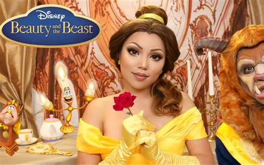 【dope2111 】美女与野兽的仿妆教程！