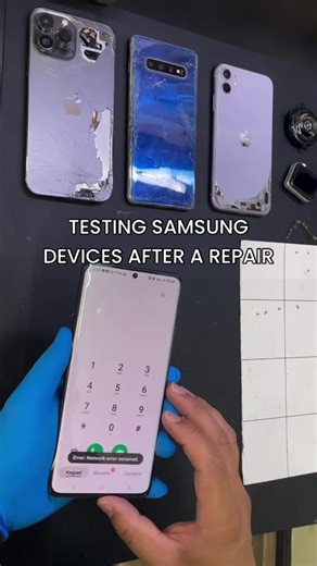 This is how we test samsung devices after a screen replacement ✅ . . . #fyp #parati #viral #samsung #phonerepair