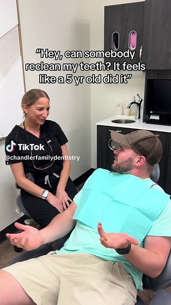 Don’t worry — Charlotte isn’t actually doing your cleaning 😉 Just a little fun for World Smile Day! We hope this made you smile like it did us!😁💙 #WorldSmileDay #ChandlerFamilyDentistry #HealthySmiles #DentalHumor