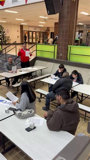 IBEW Contractor Al Rocha assisting the IL IBEW REF, explaining the trade, the benefits, and translating the pathway to apprenticeship at our recent Parent Guardian night at @benitojuarezhighschool . Thanks for the assist @rochaelectric !!! | Illinois IBEW Renewable Energy Fund