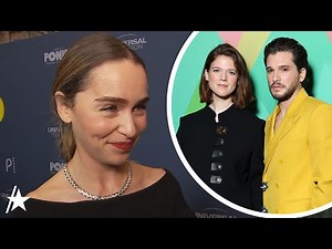 Emilia Clarke Is Still Friends w/ 'Game Of Thrones' Co-Stars Kit Harington & Rose Leslie