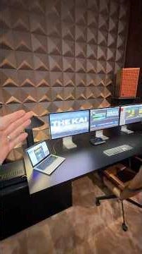 Apple Studio Displays connected in series