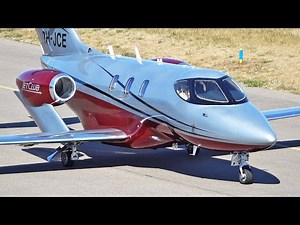 UNIQUE PLANE Jet Club Honda HA 420 HondaJet / fly pass, take off & landing at Nancy Essey