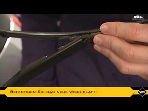 SWF Visioflex - Montage eines Scheibenwischers - Anleitung Typ 11