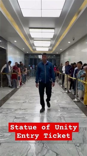 Statue of Unity Entry Ticket #statue #statueofunity #trendingshorts #viralshorts