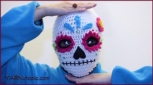 Crochet Tutorial: Sugar Skull Ski Mask - YARNutopia & More