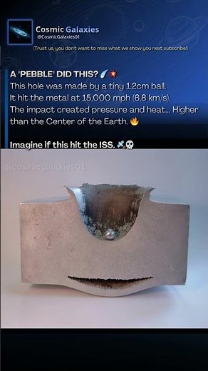 What 15,000 MPH Does To Solid Metal - Hypervelocity Impact Test by ESA