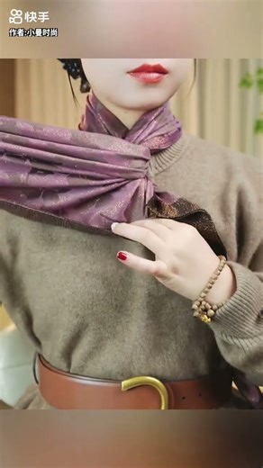 Gantle Knot Strong Style! Minimal Chic Look? Soft Natural Winter Fashion#silkscarfstyles #scarfhacks