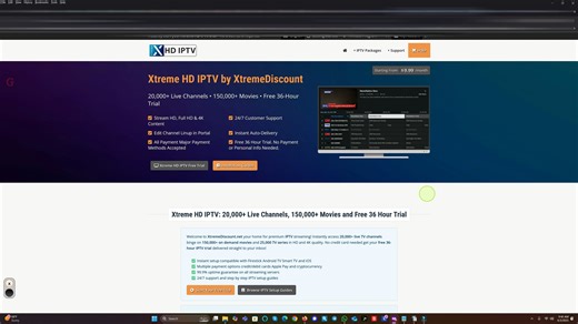 Xtream HD IPTV by Xtreme Discount Review (XtremeHDIPTV Review) - 20,000 Live Channels and 140,000 VOD Movies/TV Series