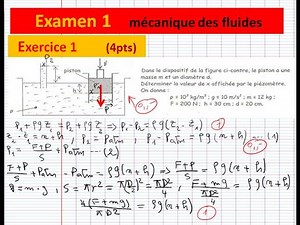 🔴mécanique des fluides | exercice 5 ☑️| statique des fluides😎