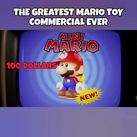 THE GREATEST MARIO TOY COMMERCIAL EVER