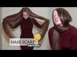 My hair is a scarf? Long hair over face (preview) HAIR PLAY