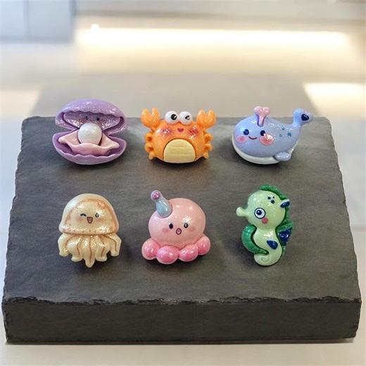 Ocean Animal Refrigerator Magnets. Set of 6 Magnets. Whale, Seahorse, Calm Magnets Gifts for Mom, Woman, & Girls. Perfect for Home or Offic - Etsy