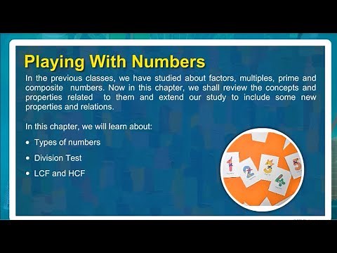 Playing with Numbers in Math I class 6