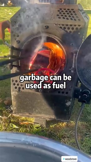 Garbage can be used as fuel#woodstove #cookingstove #outdoors #BBQ #outdoorstove | Wooden Price