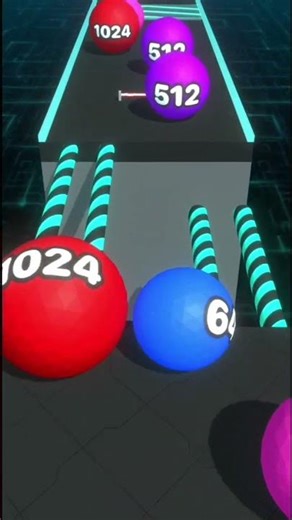 Ball Crazy 2048 game 🏃🏃🏐⚽⚽MERGE Run 2048 Noob vs Pro 😎