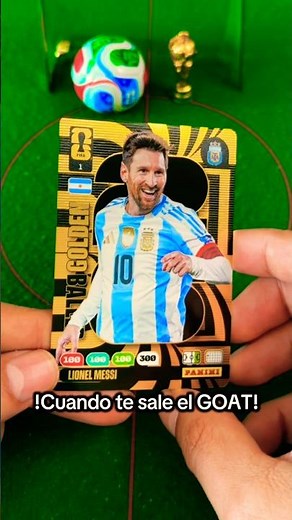 The Messi Golden Baller card is out now… the most sought-after Panini Adrenalyn XL card! 🐐⚽