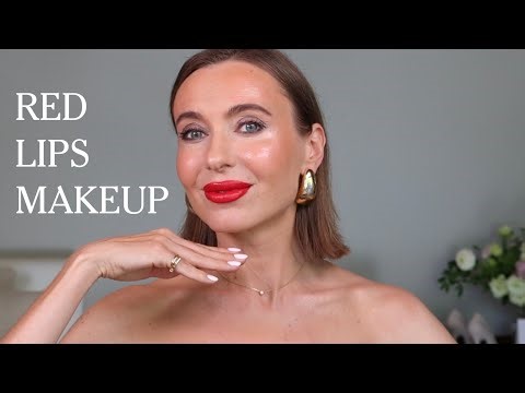 Red Lips Makeup Tutorial | Simple Classic Makeup | Long lasting Beauty Tips | Night Out makeup
