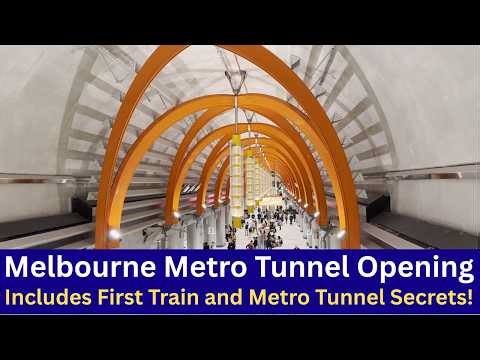 Metro Tunnel Opening - First Train and Anzac, Arden, Parkville, State Library and Town Hall stations