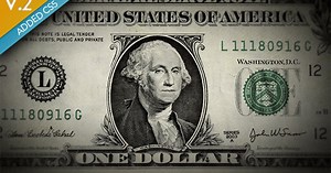 Vintage Dollar Bill Financial Text Reveal