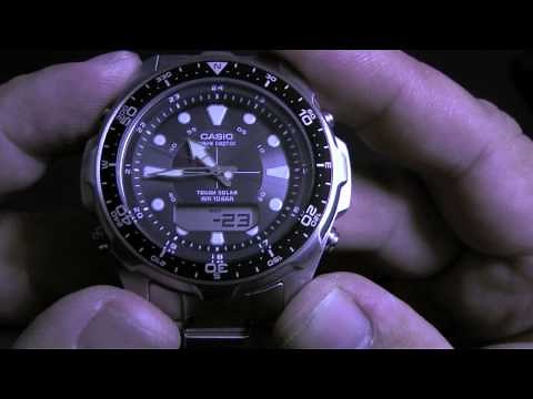 Casio Watch Atomic Tough Solar Wave Ceptor WVA-320J (4319) Video Review