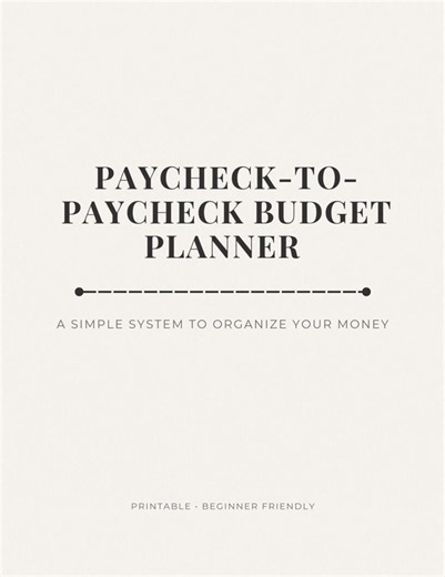Paycheck Budget Planner | Printable Monthly Bill Tracker (digital Download) - Etsy