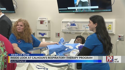 Inside Look at Calhoun's Respiratory Therapy Program | Oct. 22, 2025 | News 19 at 6 p.m.