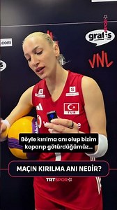 💬 "Almanya maçının kırılma anı nedir?"🗣 Gizem Örge: "Hiçbir yerde kırılmadı ki maç."