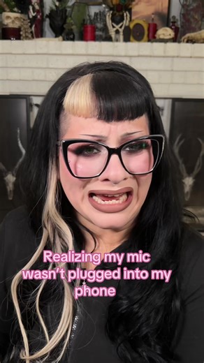 I had filmed a makeup tutorial, I had filmed a get ready with me story time, I had filmed three lipstick videos, I had filmed the after math of my life proof setting spray test, and then I was in the middle of filming my oldest makeup brushes when I realized my mic wasn’t plugged in 😅😅 thankfully it was not horrible, but I had a mental breakdown lmao #altmakeup #emomakeup #mommakeup #makeupover30 #smokeyeye