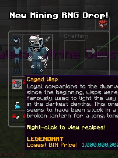 I GOT THE CAGED WISP!!!#hypixel #skyblock #hypixelskyblock | Minecraft Hypixel Address