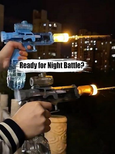ULTIMATE NIGHT OPS! Water Blaster Pistols with Real Muzzle Flash & Silencer!