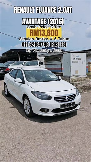 Affordable 2016 Renault Fluence Available in Johor Bahru