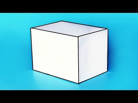 How to make a volumetric parallelepiped from A4 paper? /// DIY geometric shapes