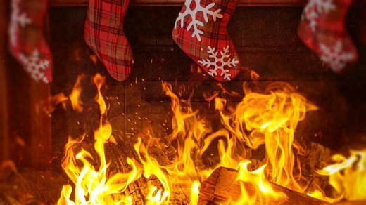 Relaxing Yule Log with Christmas Music - Apple TV