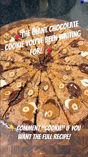 🍪🍫 The Giant Chocolate Cookie You’ve Been Waiting For! 🍫🍪#giantcookie #chocolatecookie