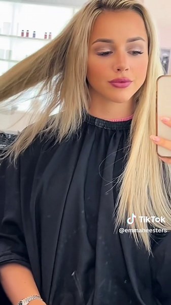 Emma Heesters Hair Extensions Before and After Transformation