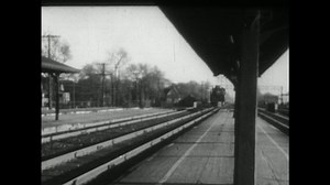 1940s: Steam Train Approaching Platform