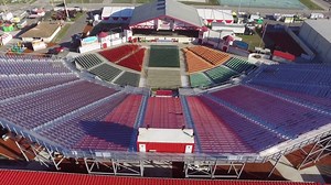 The stage is set. The time is near. The 2018 Florida Strawberry Festival opens in four days, with 24 concerts on the Wish Farms Soundstage, home of the new GT Grandstands! Soon we'll be "Building New Memories!" | Florida Strawberry Festival