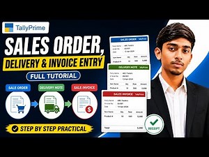 Sales Order, Delivery Note & Sales Entry Full Tutorial 😱 | Tally Prime Step By Step