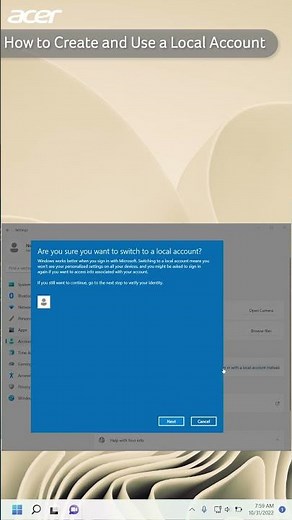 How to Create and Use a Local Account on #Windows11