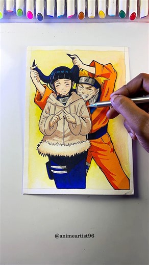 Naruto hinata drawing ✍️🔥 #animedrawing #anime #naruto #narutoshippuden #hinata
