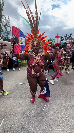 Miami Carnival 2023 || first time playing mas and this road experience was everything I imagined and more !! • This gorgeous costume was designed by @Savage Mas Carniva it was stunning and looked EXACTLY LIKE THE PROTOTYPE!! Not a stone was misplaced. Shout out to Savage for catering to us curvy masqueraders. The attention to detail in every single full coverage costume, the fact that each section even had a full size option made me so happy. Plus size women deserve to look beautiful on the road