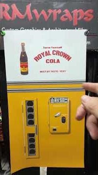 Royal Crown Retro Vending Machine Refrigerator Wrap