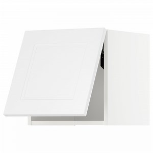 METOD wall cabinet horizontal, white/Axstad matt white, 40x40 cm - IKEA Norway