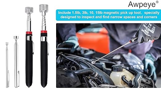 Magnetic Pick Up Tool 4 Pack