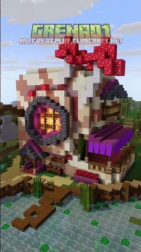 Simple and Customizable Nautilus Shell Base! #minecraft #minecraftbuilding #minecrafthousedesign