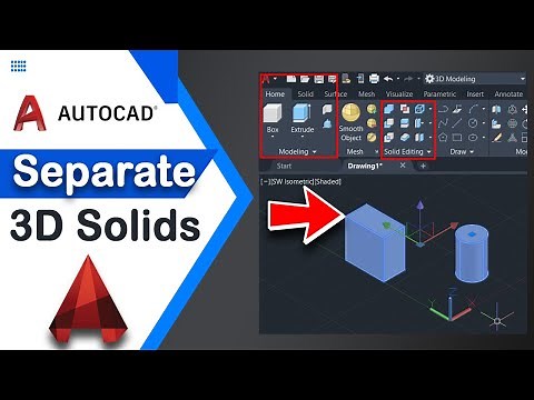 How to separate 3D solids into individual solid in AutoCAD